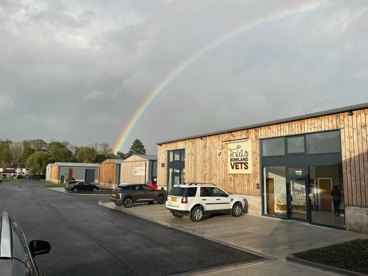 Bowland Vets building and business park setting